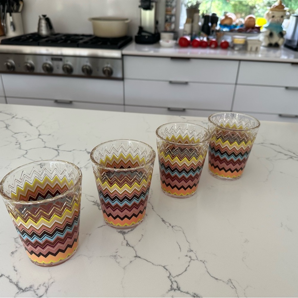 NIB MISSONI for TARGET Chevron Zig Zag Tumblers 20th Anniversary Set - Picture 5 of 15